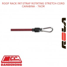 ROOF RACK FAT-STRAP ROTATING STRETCH-CORD CARABINA - 76CM